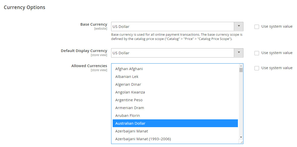 Currency Options